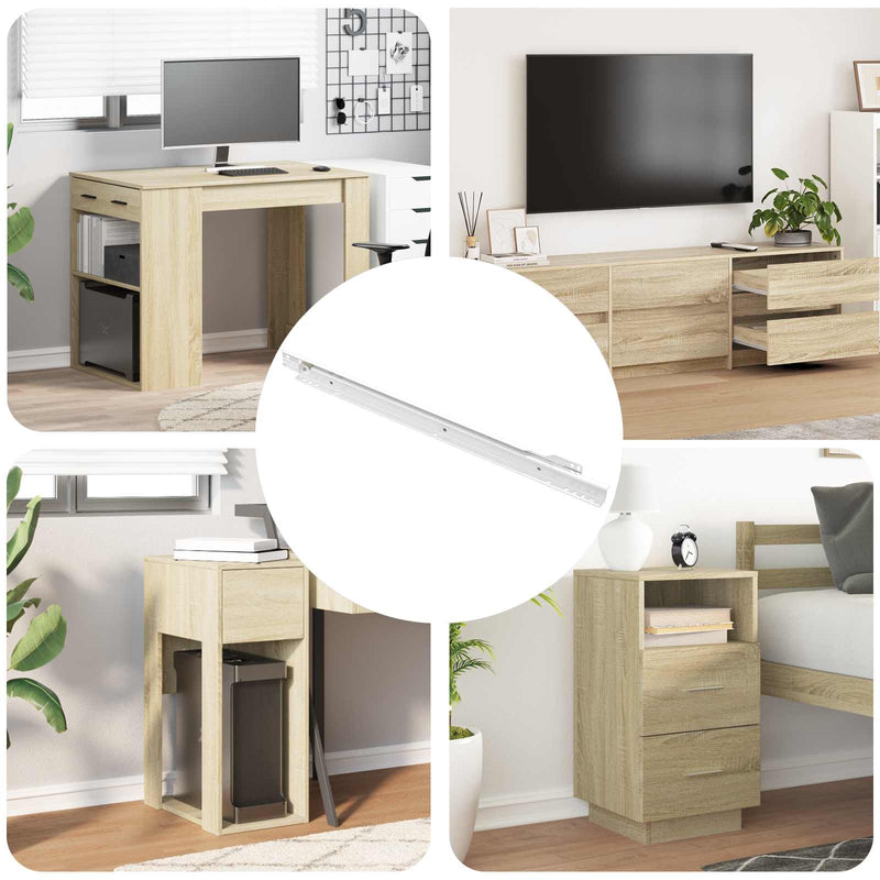 Afbeelding laden in galerijviewer, Vidaxl ladegeleider 12 pcs wit 450 mm staal
