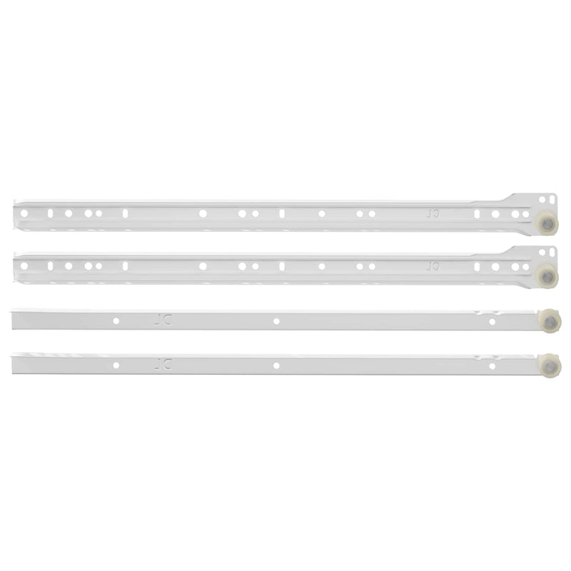 Afbeelding laden in galerijviewer, Vidaxl ladegeleider 12 pcs wit 450 mm staal
