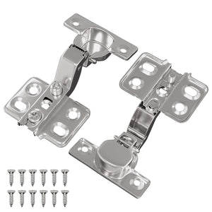 Vidaxl scharnier 2 st nikkel 85 x 52,5 x 9,5 mm ijzer
