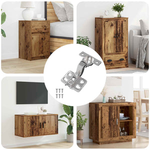 Vidaxl scharnier 254 st nikkel 85 x 52,5 x 9,5 mm ijzer