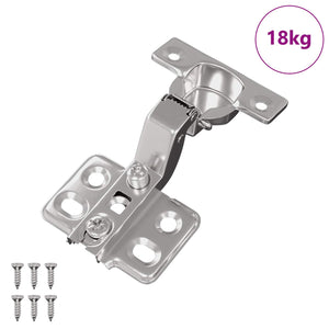 Vidaxl scharnier 254 st nikkel 85 x 52,5 x 9,5 mm ijzer