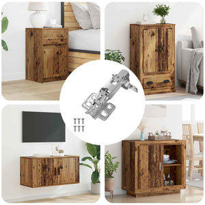 Vidaxl scharnier 126 st nikkel 139 x 64,1 x 10 mm ijzer