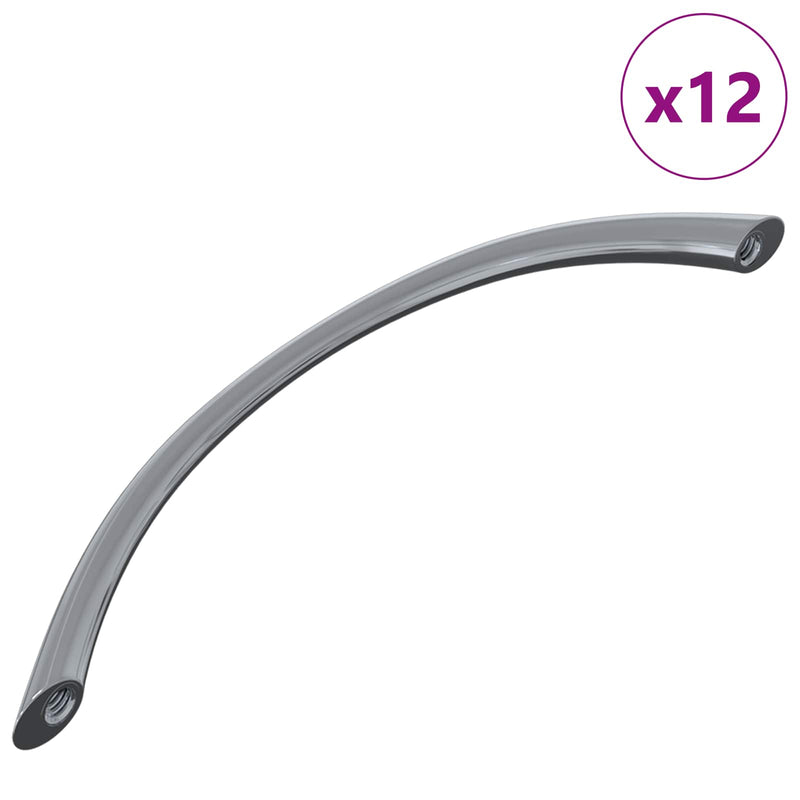 Afbeelding laden in galerijviewer, Vidaxl handvat 12 pcs zilver 107 x 3.6 x 23 mm roestvrij staal
