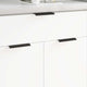 Vidaxl handvat 725 pcs zwart 120 x 39.6 x 17 mm aluminium