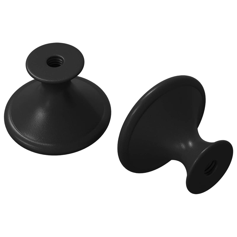 Afbeelding laden in galerijviewer, Vidaxl handvat 2 pcs zwart ø30 mm aluminium
