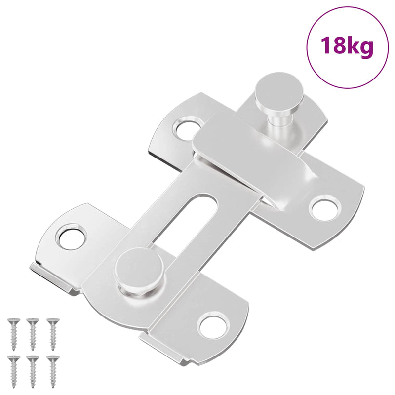 Afbeelding laden in galerijviewer, Vidaxl deurslot 423 pcs zilver 70 x 8 mm staal
