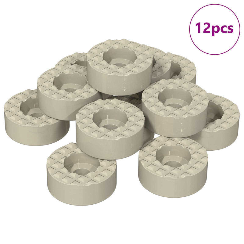 Afbeelding laden in galerijviewer, Vidaxl stoelpoot vloerbeschermers 12 pcs doorzichtig ø 15 x 16 mm pvc

