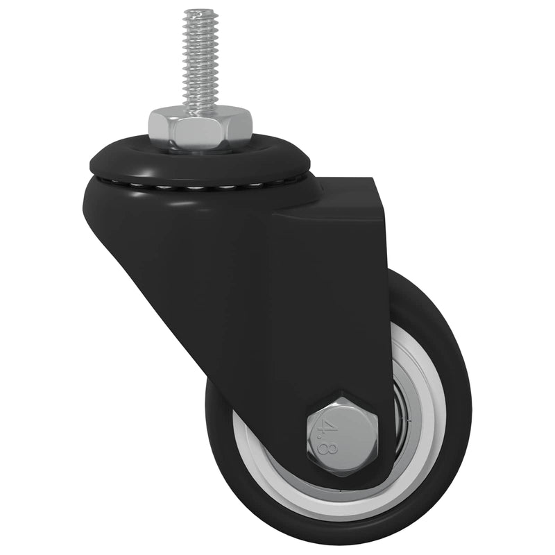 Afbeelding laden in galerijviewer, Vidaxl zwenkwiel 12 st zwart 40,4 x 40,4 x 19,7 mm ijs en nylon
