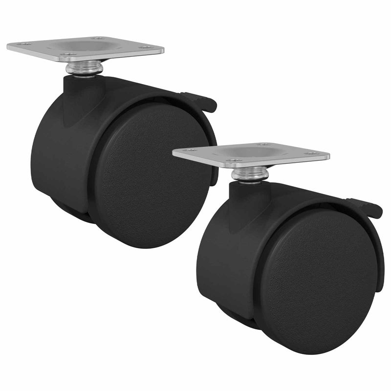 Afbeelding laden in galerijviewer, Vidaxl wiel 2 pcs zwart 39,5 x 39,5 x 37,8 mm ijzer en polypropyleen
