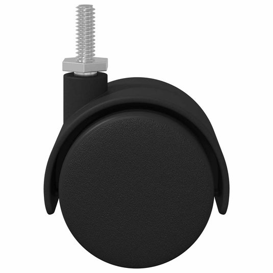 Vidaxl wielen 2 st zwart 40,1 x 37,8 mm pp en ijzer