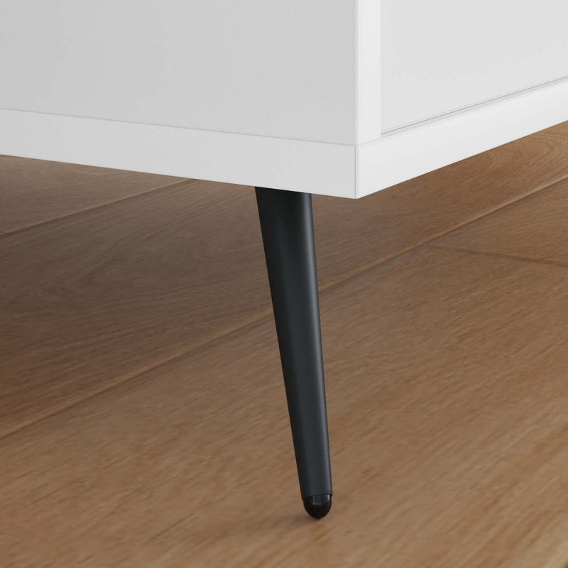 Afbeelding laden in galerijviewer, Vidaxl staande voeten 2 pcs zwart 56 x 56 x 100 mm ijzer
