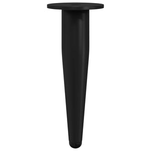 Vidaxl meubelpoten 2 st zwart ø 40 x 98 mm ijzer