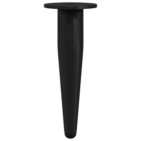 Vidaxl meubelpoten 2 st zwart ø 40 x 98 mm ijzer