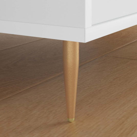Vidaxl staande poten 12 st goud 98 x 40 mm ijzer