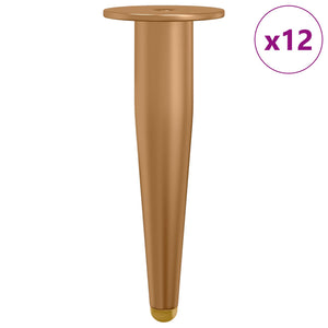 Vidaxl staande poten 12 st goud 98 x 40 mm ijzer