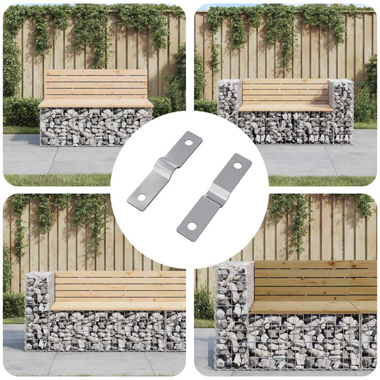 Vidaxl strijkplaat 2 st zilver 50 x 10 x 1,2 mm ijzer