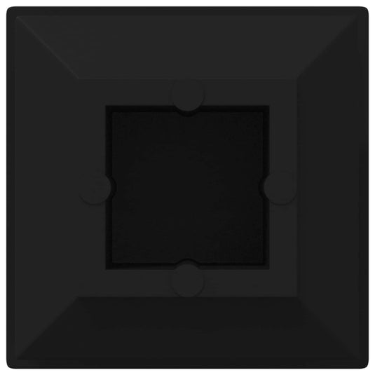 Vidaxl einddoppen 2 pcs zwart 15 x 15 x 15 mm pp