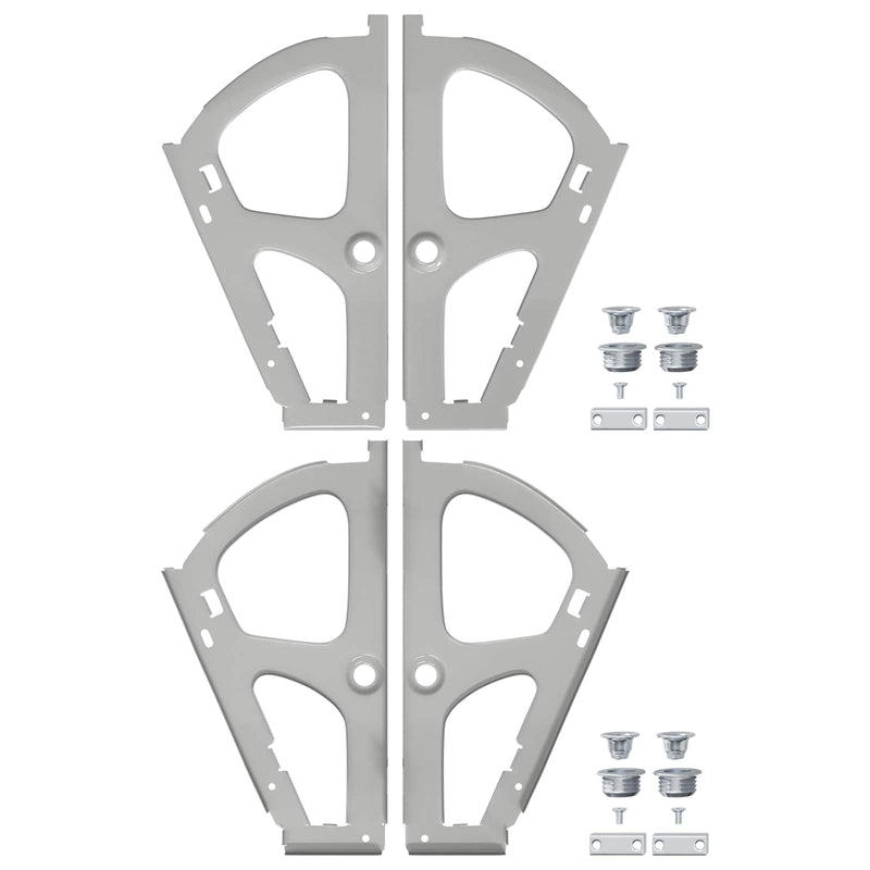 Afbeelding laden in galerijviewer, Vidaxl flip lade scharnier 2 pcs zilver 235 x 155 x 30 mm ijzer
