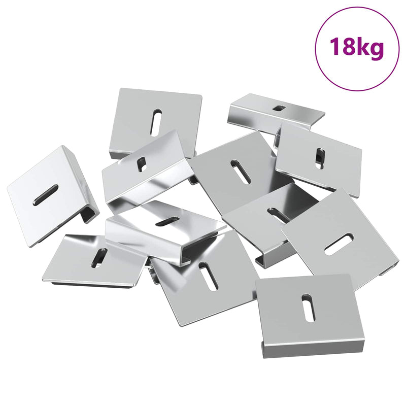 Afbeelding laden in galerijviewer, Vidaxl spiegel bevestigingsbeugel 340 pcs nikkel 35 x 30 x 8,3 mm
