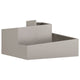 Vidaxl tuin bloempot bruin 80 x 80 x 50 cm cortenstaal