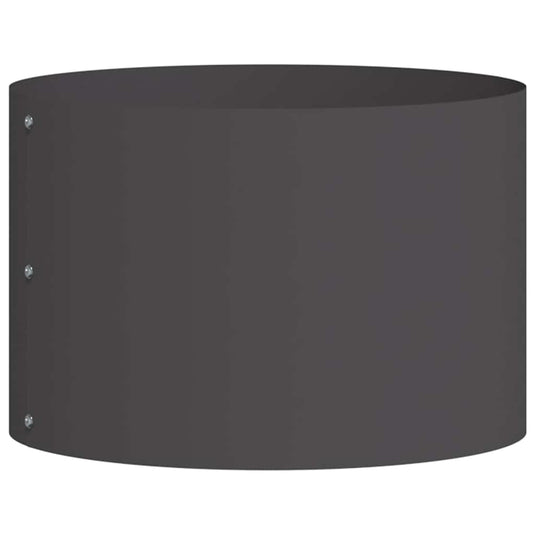 Vidaxl plantenring zwart 30 x 30 x 20 cm koudgewalst staal