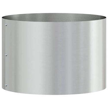 Vidaxl plantenring zilver 30 x 30 x 20 cm gegalvaniseerd staal