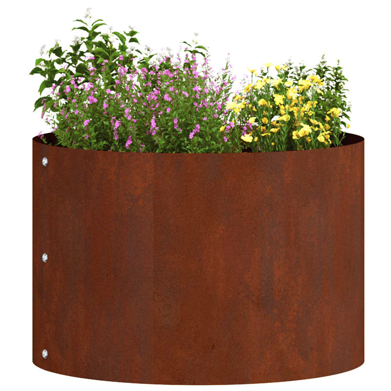 Afbeelding laden in galerijviewer, Vidaxl plantenring 5 pcs bruin 30 x 30 x 20 cm cortenstaal
