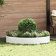 Vidaxl plantenring wit 120 x 120 x 20 cm koudgewalst staal