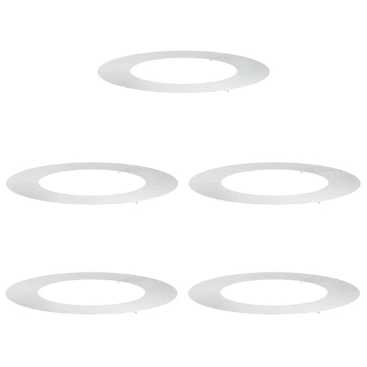 Vidaxl geschikt voor platte boomringen 5 pcs zilver ø50 80 cm