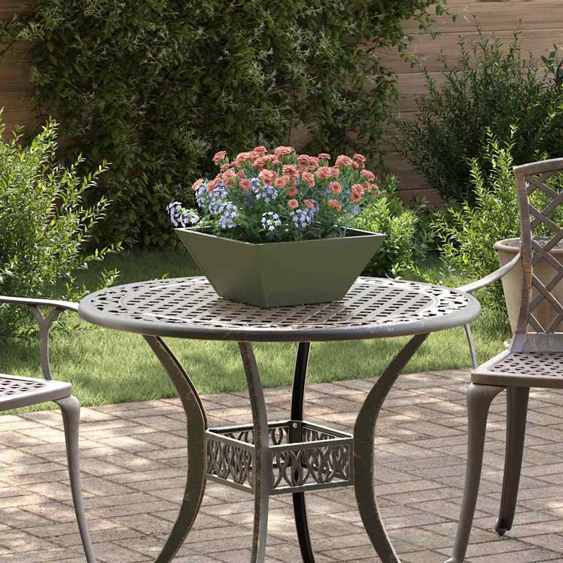 Afbeelding laden in galerijviewer, Vidaxl tuin bloempot 5 pcs olijf groen 35 x 35 x 15 cm
