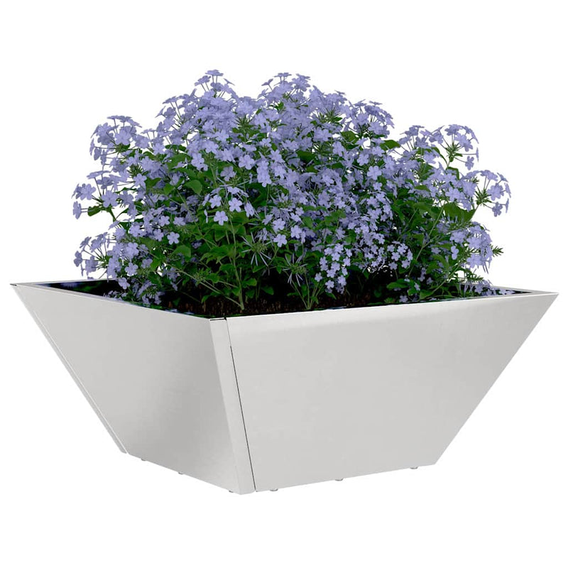 Afbeelding laden in galerijviewer, Vidaxl tuin bloempot 5 pcs zilver 35 x 35 x 15 cm roestvrij staal
