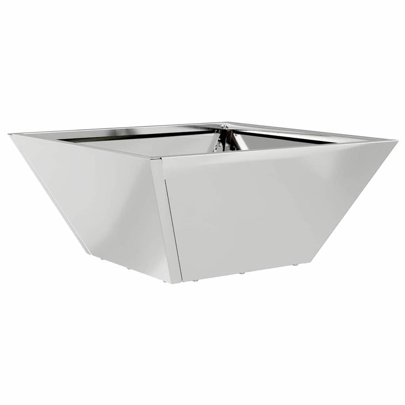 Afbeelding laden in galerijviewer, Vidaxl tuin bloempot zilver 35 x 35 x 15 cm gegalvaniseerd staal
