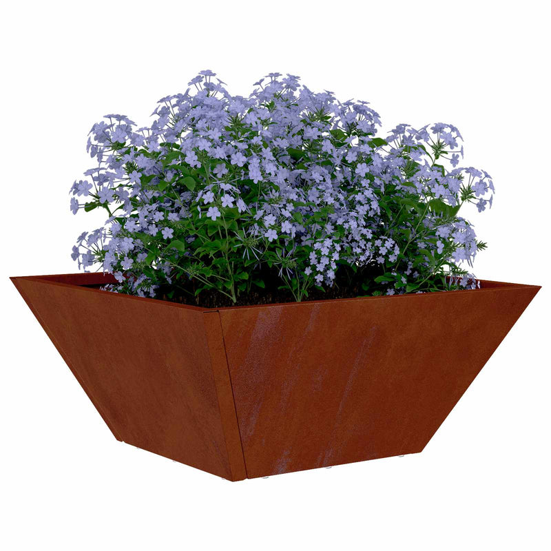 Afbeelding laden in galerijviewer, Vidaxl tuin bloempot 5 pcs roestig 35 x 35 x 15 cm cortenstaal

