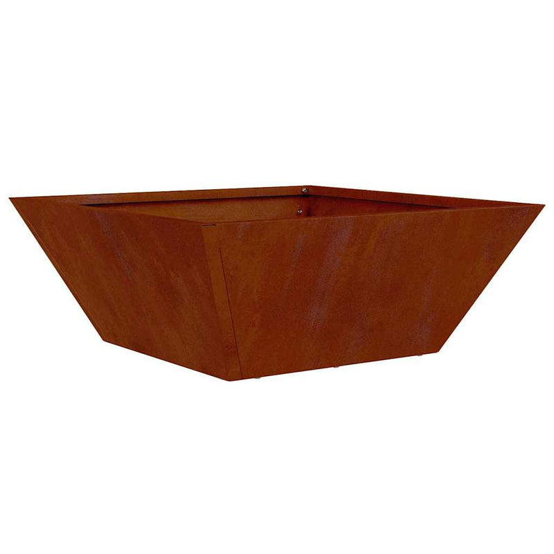 Afbeelding laden in galerijviewer, Vidaxl tuin bloempot roestig 40 x 40 x 15 cm cortenstaal

