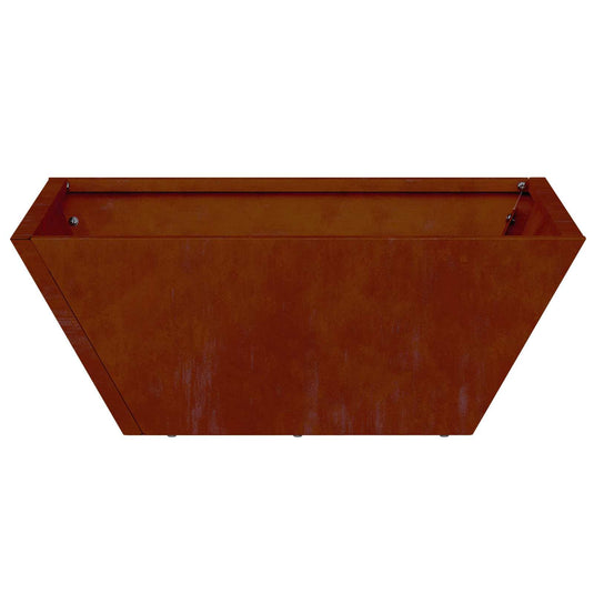 Vidaxl tuin bloempot roestig 40 x 40 x 15 cm cortenstaal