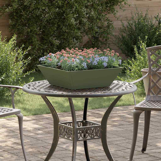 Vidaxl tuin bloempot 5 pcs olijf groen 50 x 50 x 15 cm