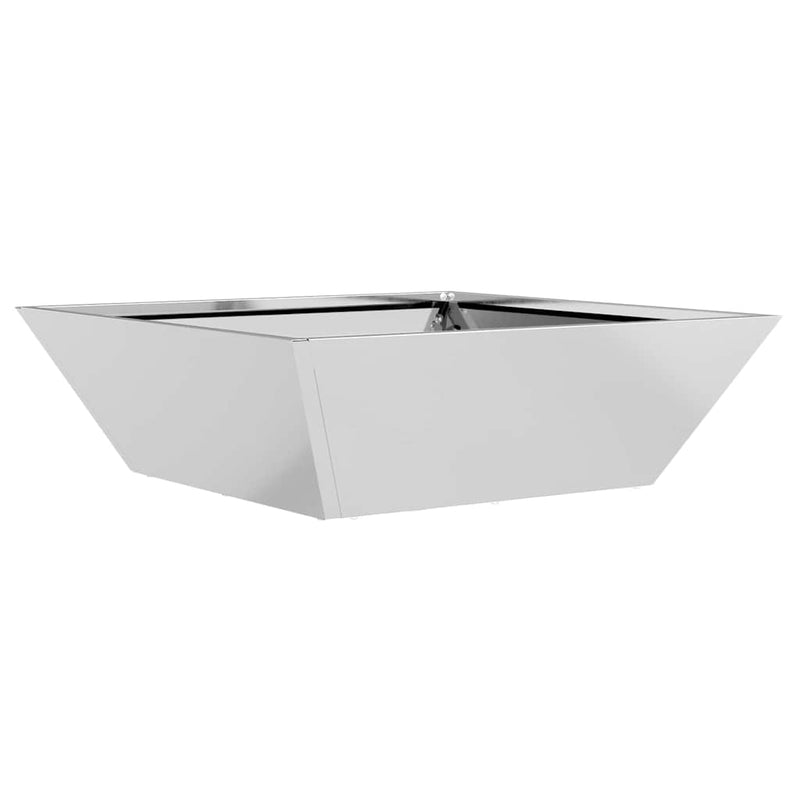 Afbeelding laden in galerijviewer, Vidaxl tuin bloempot zilver 50 x 50 x 15 cm gegalvaniseerd staal
