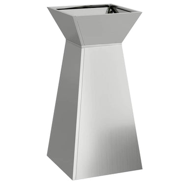 Vidaxl pilaar plantenbak zilver 35 x 35 x 73 cm