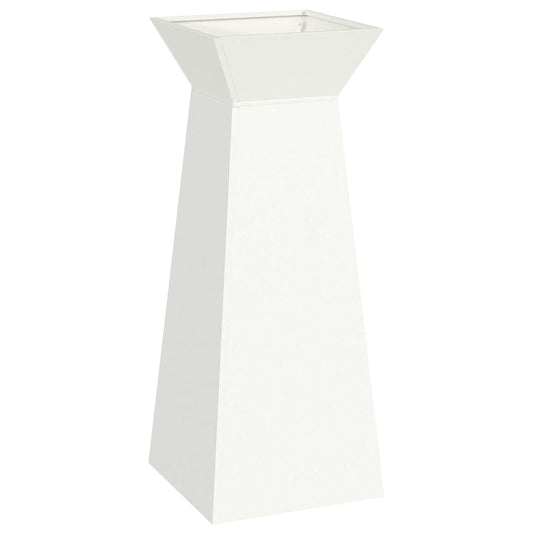 Vidaxl pilaar plantenbak wit 40 x 40 x 100 cm