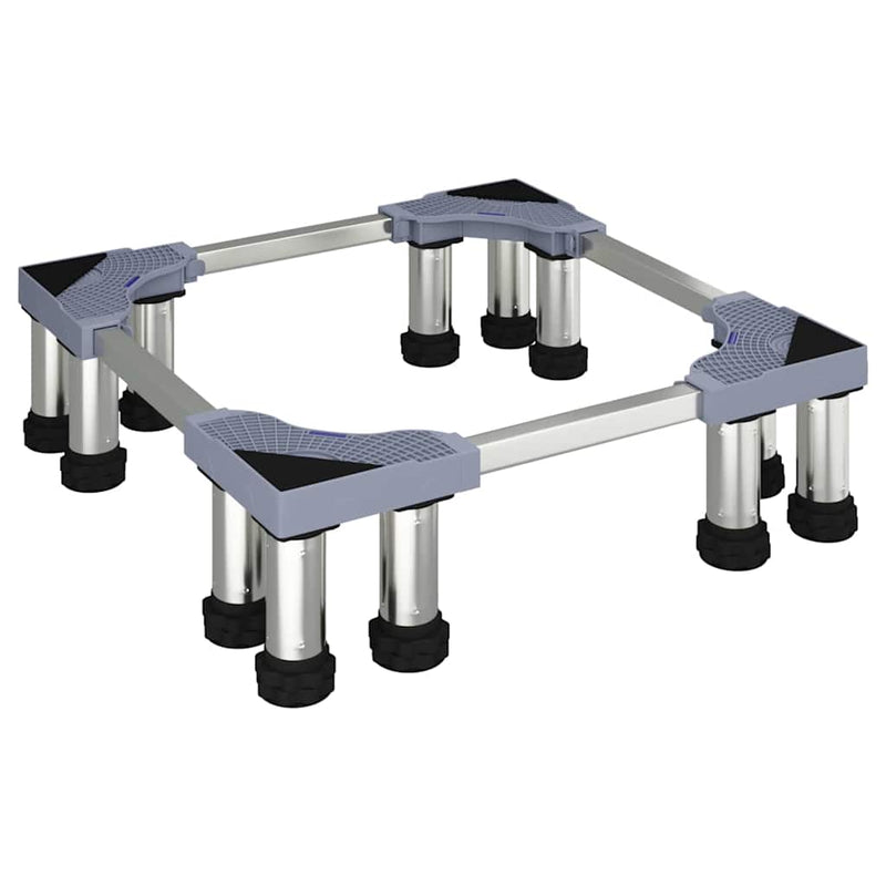 Afbeelding laden in galerijviewer, Vidaxl wasmachinebasis grijs 67 x 67 x 21,5 cm roestvrij staal
