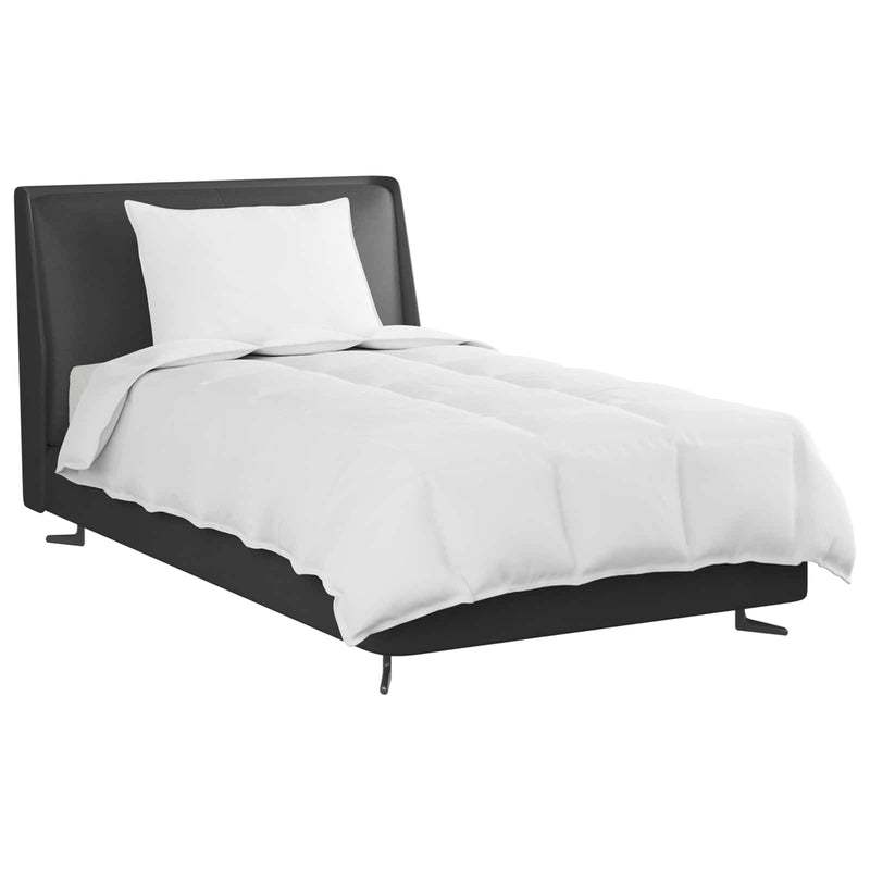 Afbeelding laden in galerijviewer, Vidaxl 2-in-1 dekbed met kussen 2 pcs wit donsveertjes
