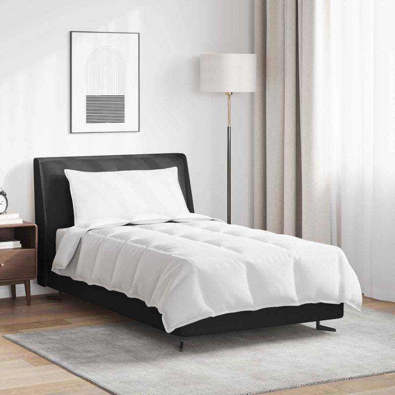 Afbeelding laden in galerijviewer, Vidaxl 2-in-1 dekbed met kussen 2 pcs wit donsveertjes

