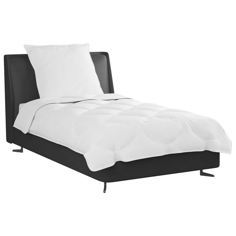 Afbeelding laden in galerijviewer, Vidaxl dekbed set met kussen 2 pcs wit microfibre
