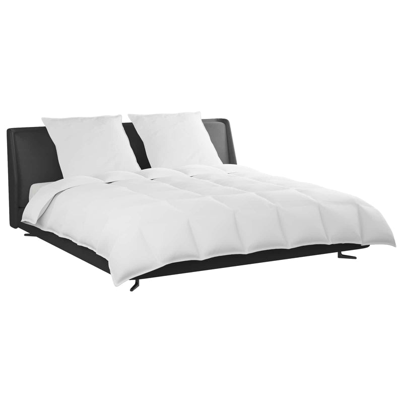 Afbeelding laden in galerijviewer, Vidaxl dekbed set met kussen 3 pcs wit donsveertjes
