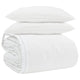 Vidaxl dekbed set met kussen 3 pcs wit donsveertjes