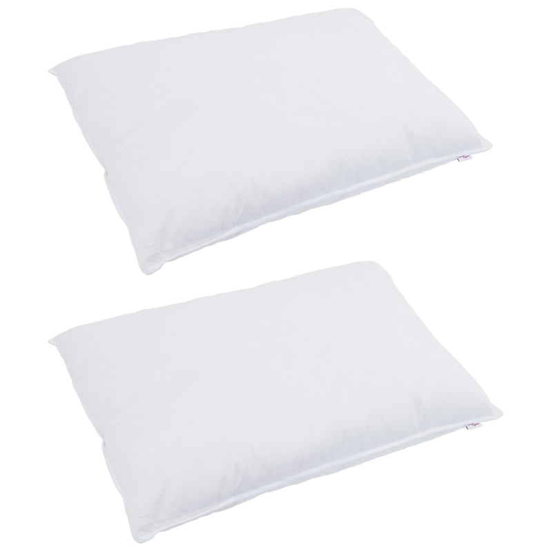 Afbeelding laden in galerijviewer, Vidaxl dekbed set met kussen 3 pcs wit donsveertjes
