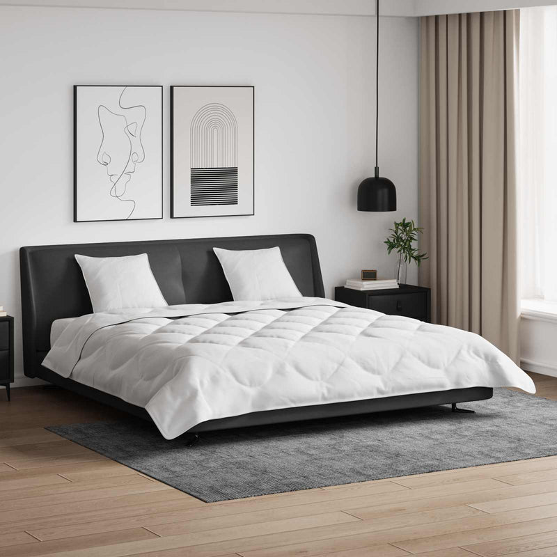 Afbeelding laden in galerijviewer, Vidaxl dekbed met kussen 3 pcs wit microfibre
