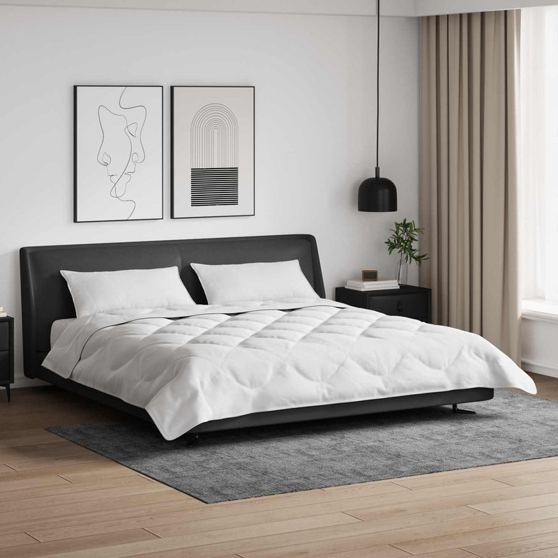 Afbeelding laden in galerijviewer, Vidaxl dekbed met kussen 3 pcs wit microfibre

