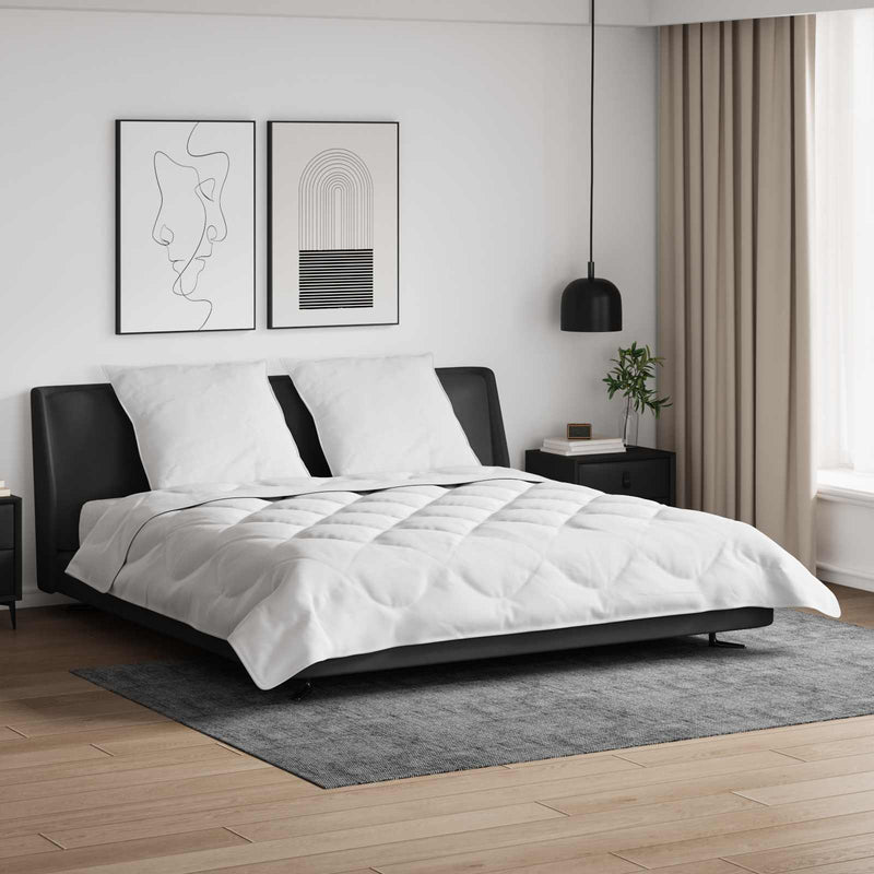 Afbeelding laden in galerijviewer, Vidaxl dekbed met kussen 3 pcs wit microfibre
