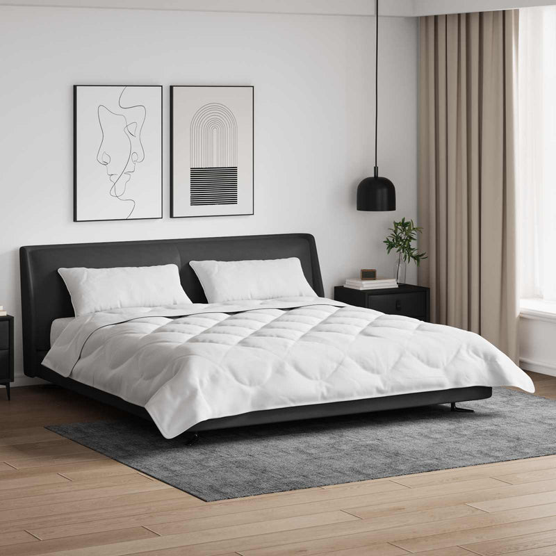 Afbeelding laden in galerijviewer, Vidaxl dekbed met kussen 3 pcs wit microfibre

